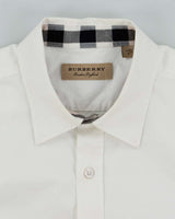 Vintage 2000's Burberry Hidden Nova Check Plain Long Sleeve Shirt - S