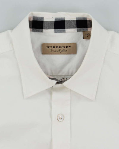 Vintage 2000's Burberry Hidden Nova Check Plain Long Sleeve Shirt - S