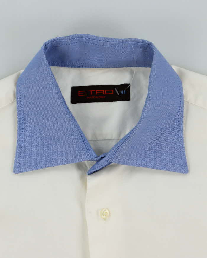 Vintage 2000's Etro Plain Long Sleeve Shirt - L
