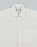 Vintage 2000's Christian Dior Plain White Long Sleeve Shirt - L