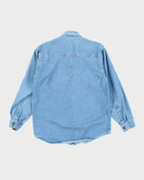 Vintage Y2K Calvin Klein Medium Wash Denim Shirt - M