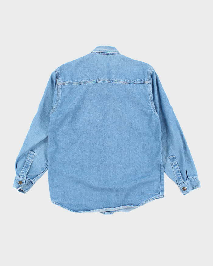 Vintage Y2K Calvin Klein Medium Wash Denim Shirt - M