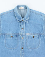 Vintage Y2K Calvin Klein Medium Wash Denim Shirt - M
