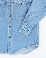 Vintage Y2K Calvin Klein Medium Wash Denim Shirt - M