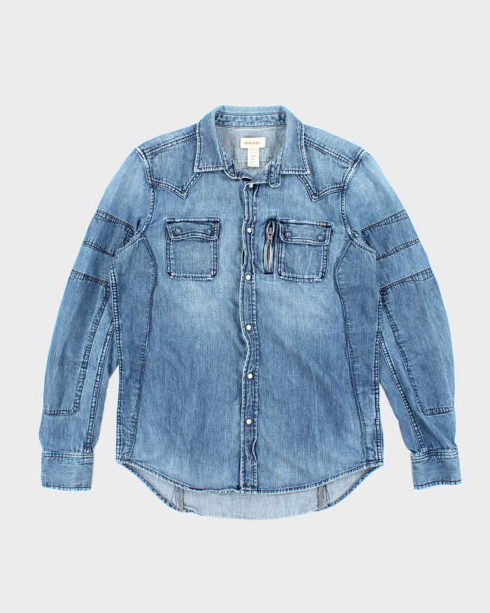 Vintage 90s Diesel Denim Shirt - L
