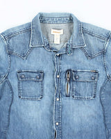 Vintage 90s Diesel Denim Shirt - L