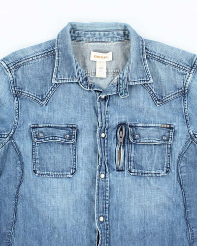Vintage 90s Diesel Denim Shirt - L