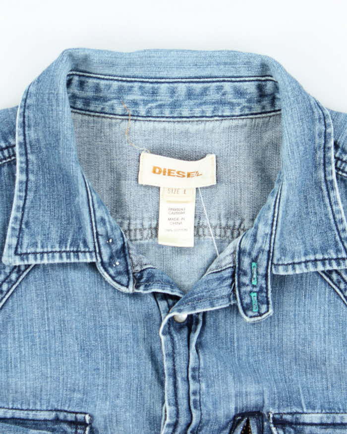 Vintage 90s Diesel Denim Shirt - L