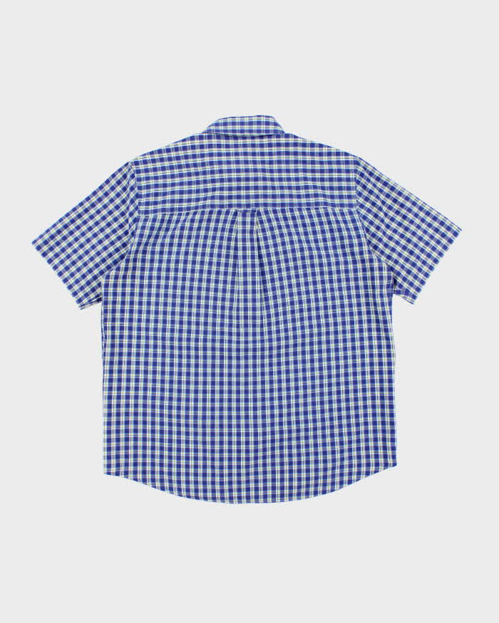 Chaps Checked Short Sleeve Short - L