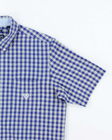 Chaps Checked Short Sleeve Short - L