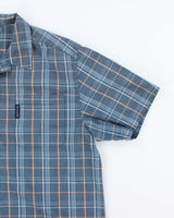Vintage 90s Columbia Checked Short Sleeve Shirt - L