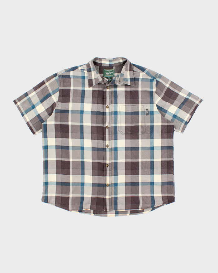 00s Woolrich Checked Short Sleeve Shirt - XL