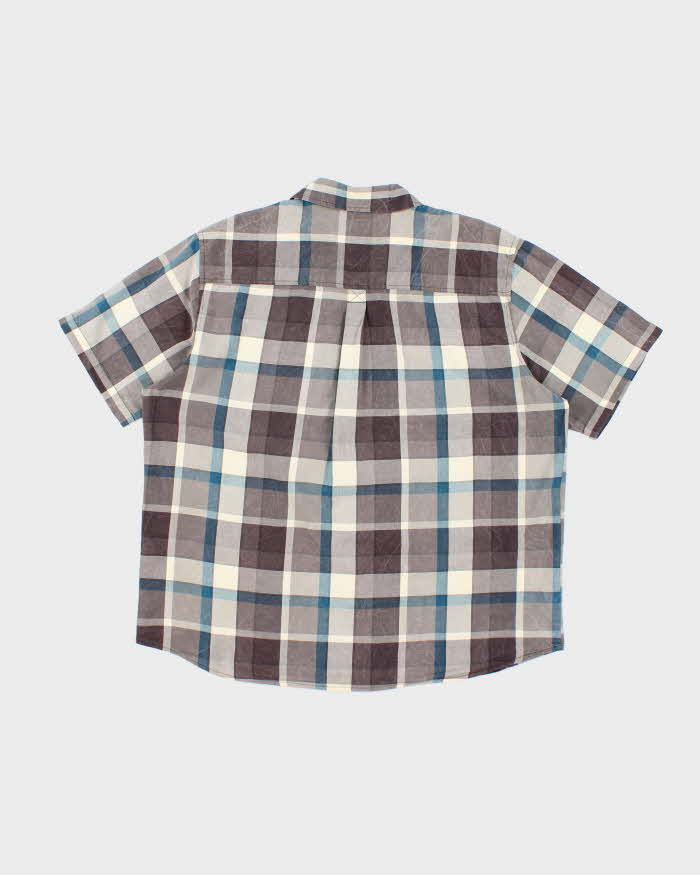 00s Woolrich Checked Short Sleeve Shirt - XL