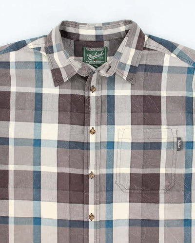 00s Woolrich Checked Short Sleeve Shirt - XL
