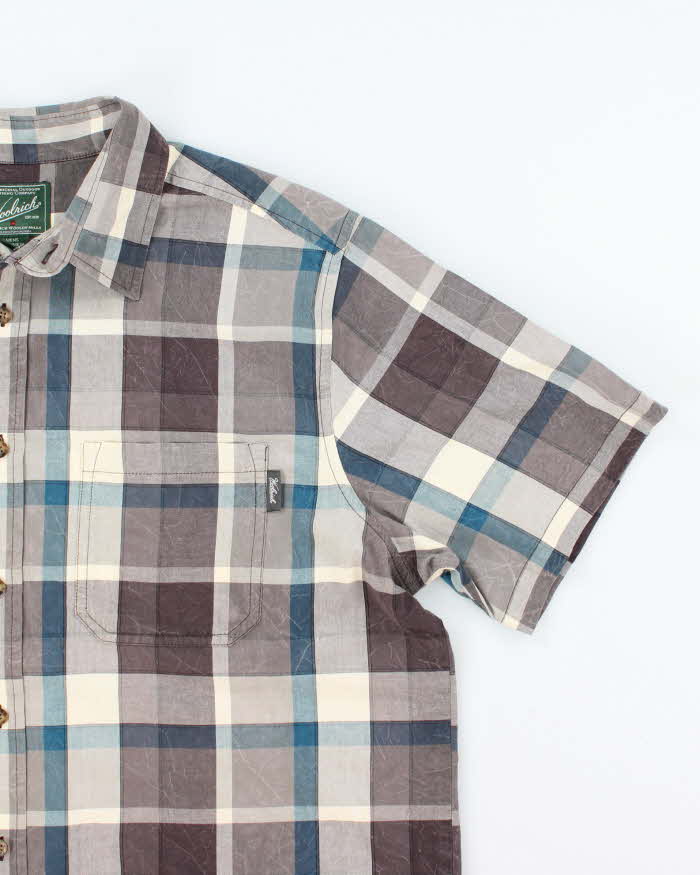 00s Woolrich Checked Short Sleeve Shirt - XL