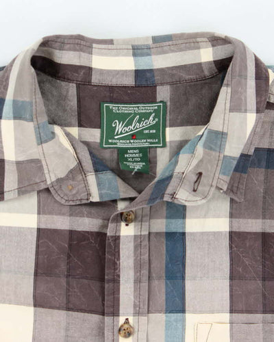 00s Woolrich Checked Short Sleeve Shirt - XL