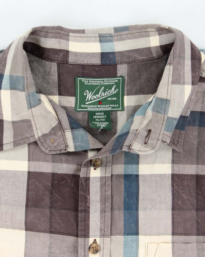00s Woolrich Checked Short Sleeve Shirt - XL