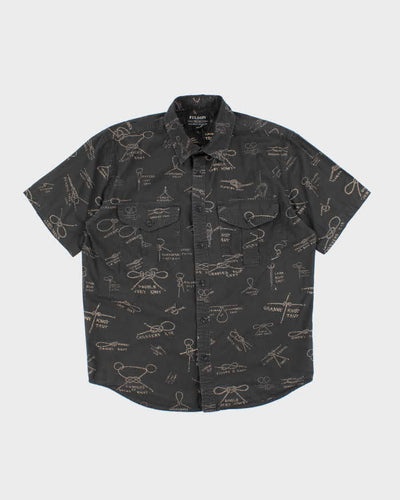 Vintage 2000's Filson Knot Types Graphic Print Shirt - M