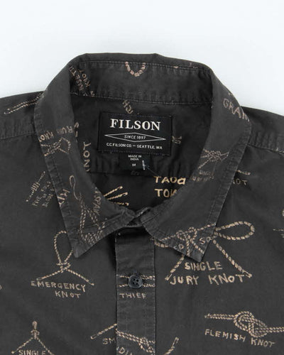 Vintage 2000's Filson Knot Types Graphic Print Shirt - M