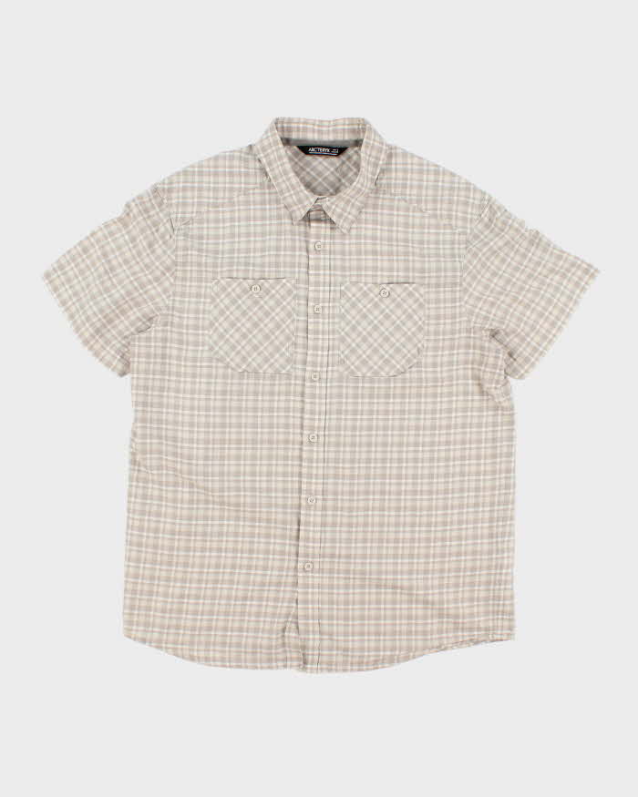 Vintage Arc'teryx Patterned Short Sleeve Shirt - L