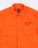 Vintage Y2K Armani Exchange Military Style Utility Shirt - M