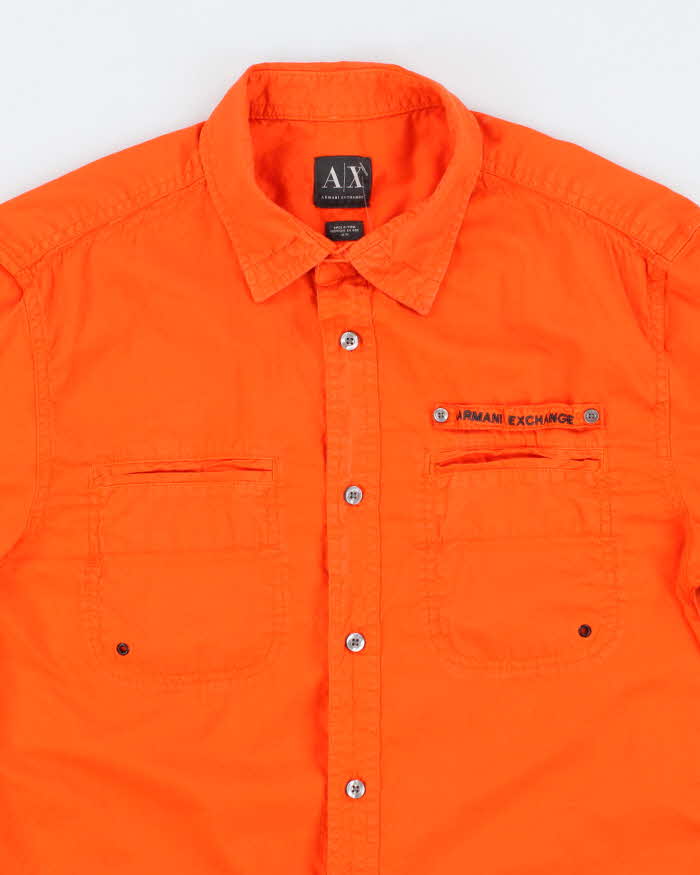 Vintage Y2K Armani Exchange Military Style Utility Shirt - M