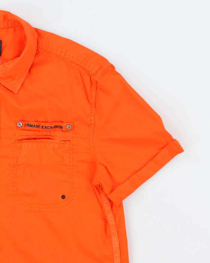 Vintage Y2K Armani Exchange Military Style Utility Shirt - M