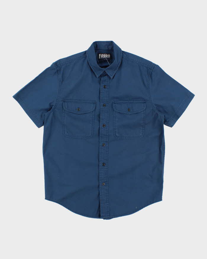 Vintage 2000's Filson Plain Double Breasted Pocket Shirt - S