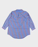 Vintage 2000's Ralph Lauren Embroidered Crest Striped Shirt - L