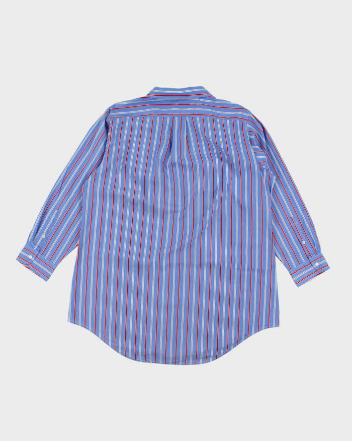 Vintage 2000's Ralph Lauren Embroidered Crest Striped Shirt - L