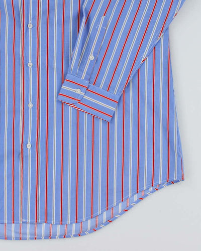 Vintage 2000's Ralph Lauren Embroidered Crest Striped Shirt - L