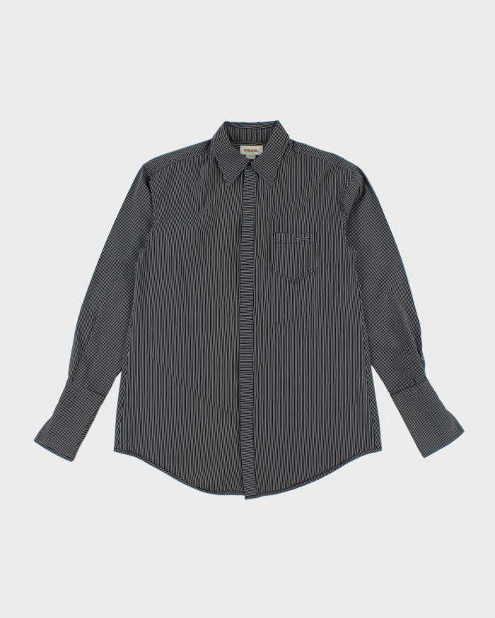 Vintage Y2K Diesel Fine Striped Long Sleeve Shirt - XS