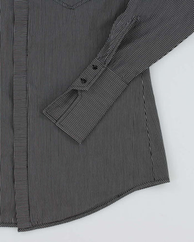Vintage Y2K Diesel Fine Striped Long Sleeve Shirt - XS