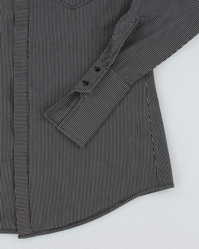 Vintage Y2K Diesel Fine Striped Long Sleeve Shirt - XS