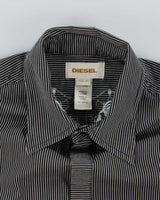 Vintage Y2K Diesel Fine Striped Long Sleeve Shirt - XS