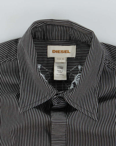 Vintage Y2K Diesel Fine Striped Long Sleeve Shirt - XS