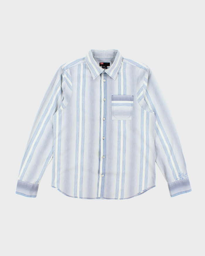 Vintage Y2K Diesel Striped Long Sleeve Shirt - L