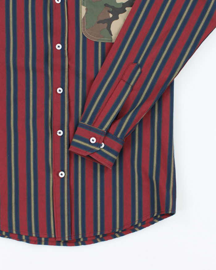 Vintage 2000's G-Star Raw Striped Camo Pocket Shirt - L