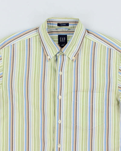 Vintage Y2K Gap Light Striped Long Sleeve Shirt - S