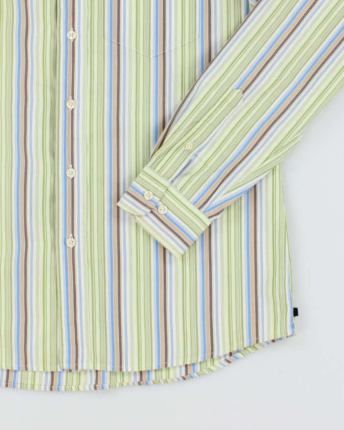 Vintage Y2K Gap Light Striped Long Sleeve Shirt - S