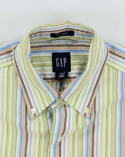 Vintage Y2K Gap Light Striped Long Sleeve Shirt - S