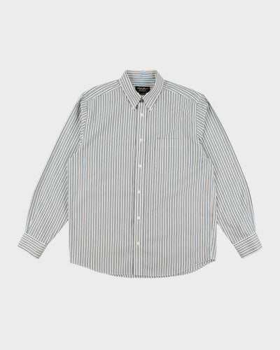 Vintage Eddie Bauer Wrinkle Resistant Striped Shirt - M