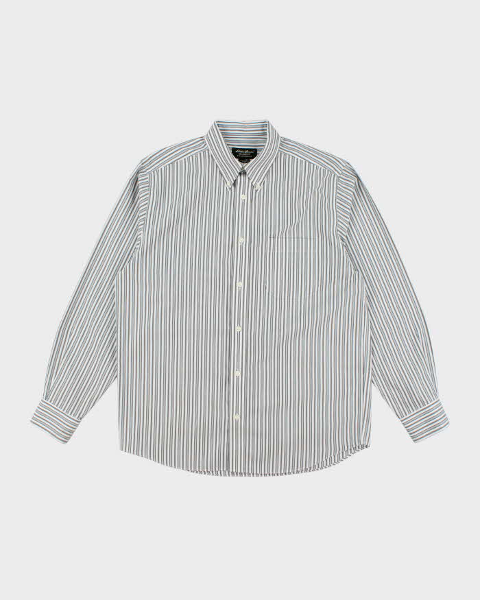 Vintage Eddie Bauer Wrinkle Resistant Striped Shirt - M