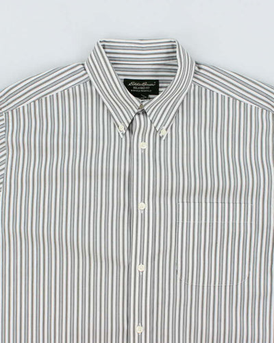 Vintage Eddie Bauer Wrinkle Resistant Striped Shirt - M
