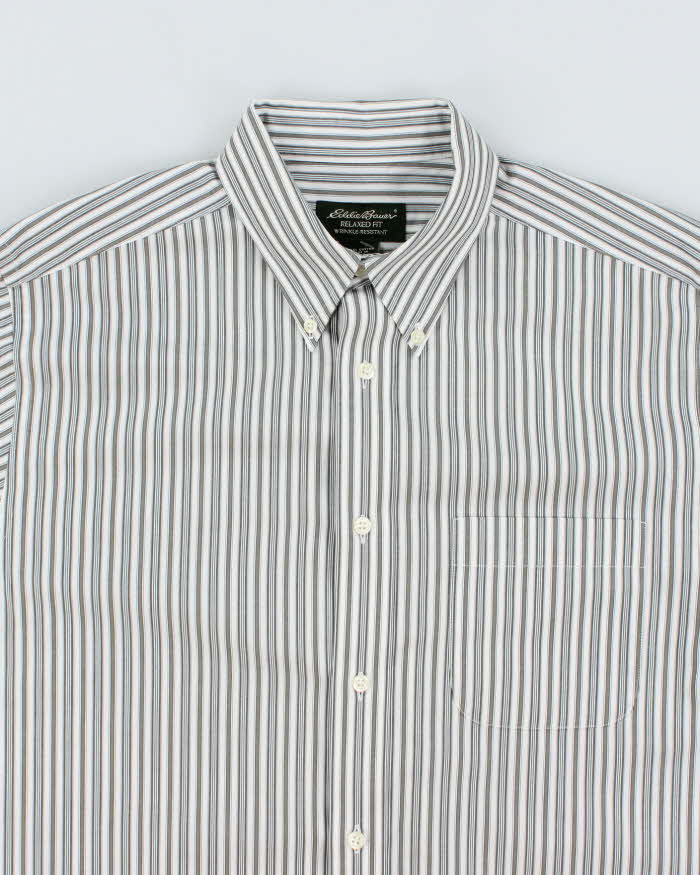 Vintage Eddie Bauer Wrinkle Resistant Striped Shirt - M