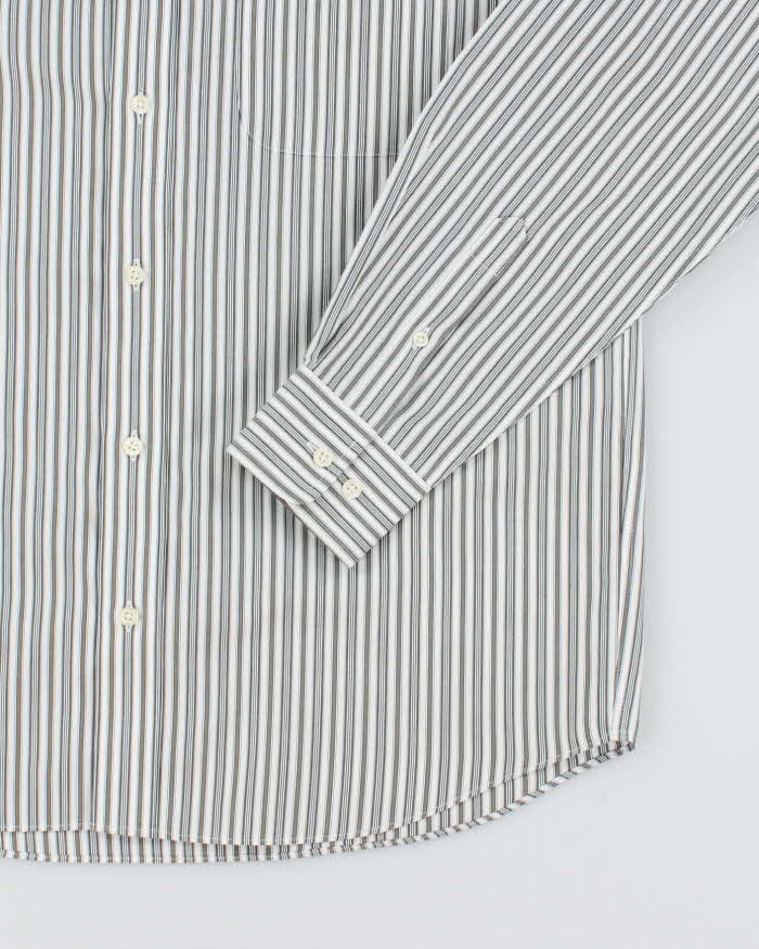 Vintage Eddie Bauer Wrinkle Resistant Striped Shirt - M