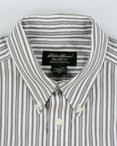 Vintage Eddie Bauer Wrinkle Resistant Striped Shirt - M