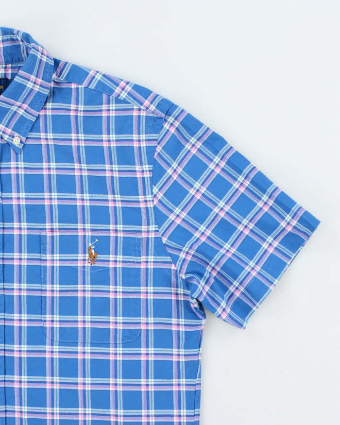 Vintage Ralph Lauren Patterned Short Sleeve Shirt - M