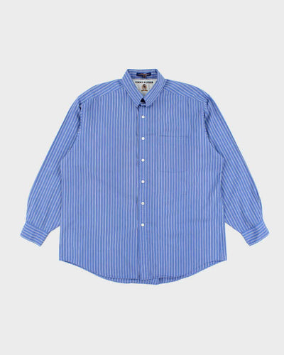 Vintage 90's Tommy Hilfiger Striped Long Sleeve Shirt - XL