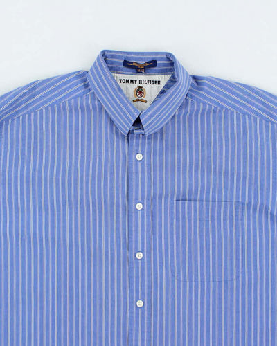 Vintage 90's Tommy Hilfiger Striped Long Sleeve Shirt - XL